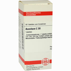Aconitum C30 Tabletten 80 Stück - ab 0,00 €