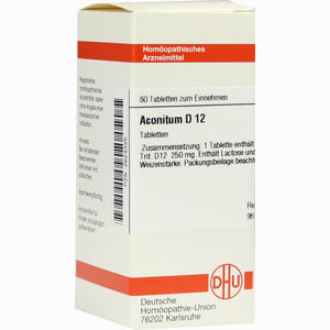 Aconitum D12 Tabletten 80 Stück - ab 7,77 €