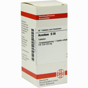 Aconitum D30 Tabletten 80 Stück - ab 8,35 €