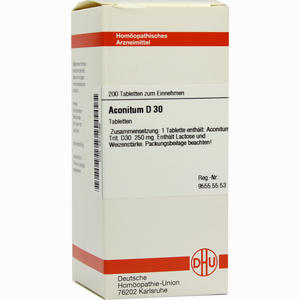 Aconitum D30 Tabletten 200 Stück - ab 0,00 €