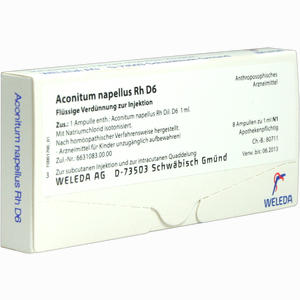 Aconitum Napell Rh D6 Ampullen 8 x 1 ml - ab 0,00 &euro;