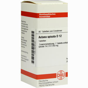 Actaea Spicata D12 Tabletten 80 Stück - ab 0,00 &euro;