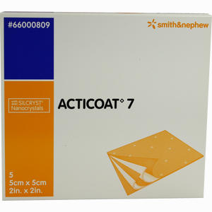 Acticoat 7 Antimikrobiell 5cm X 5cm Verband 5 Stück - ab 76,42 €