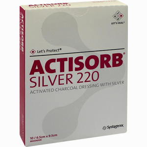 Actisorb 220 Silver 9.5x6.5cm Steril Kompressen  10 Stück - ab 43,90 €