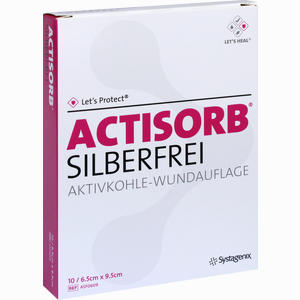 Actisorb Silberfrei 6.5x9.5 Cm Kompressen 10 Stück - ab 39,95 €