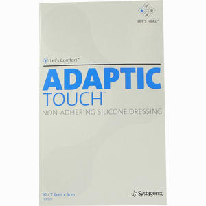 Adaptic Touch Nichthaftende Silikon- Wundkontaktauflage 7,6 X 5cm Wundgaze 10 Stück - ab 53,03 €