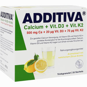 Additiva Calcium + D3 + K2 Granulat  20 Stück - ab 0,00 &euro;