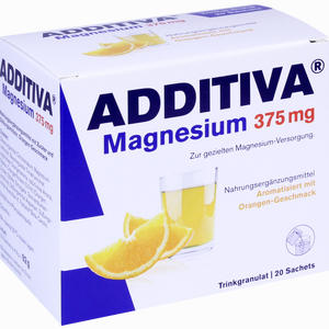 Additiva Magnesium 375mg Granulat Orange  20 Stück - ab 6,09 €