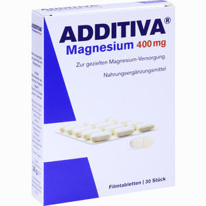 Additiva Magnesium 400mg Filmtabletten  30 Stück - ab 7,42 €