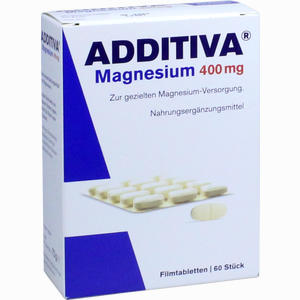 Additiva Magnesium 400mg Filmtabletten  60 Stück - ab 13,16 €