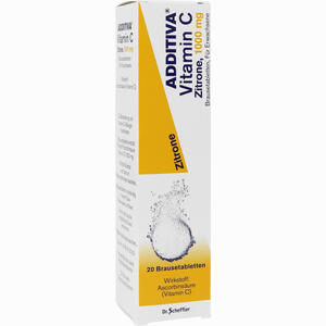 Additiva Vitamin C 1000mg Brausetabletten Zitrone  20 Stück - ab 3,80 €