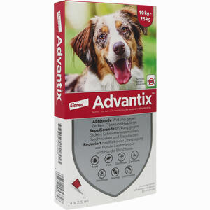 Advantix Spot- On für Hunde 10- 25kg 4 Stück - ab 26,50 €