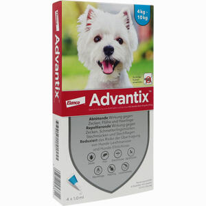 Advantix Spot- On für Hunde 4- 10kg 4 Stück - ab 22,95 €