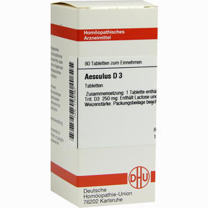 Aesculus D3 Tabletten 80 Stück - ab 8,82 €