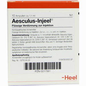 Aesculus- Injeel Ampullen 10 Stück - ab 17,09 €