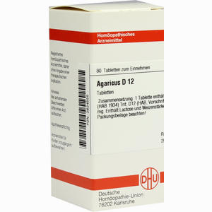 Agaricus D12 Tabletten 80 Stück - ab 8,01 €