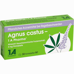 Agnus Castus - 1 A Pharma Filmtabletten 30 Stück - ab 0,00 &euro;