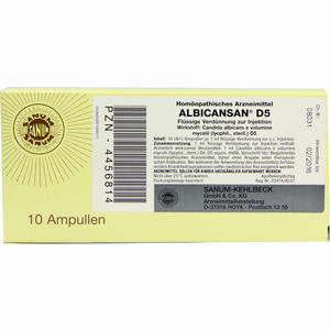 Albicansan D5 Ampullen 10 x 1 ml - ab 0,00 &euro;