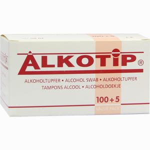Alkoholtupfer Alkotip  100 Stück - ab 6,17 &euro;