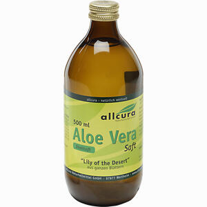 Allcura Aloe Vera Saft Aus Ganzen Blättern  500 ml - ab 5,92 €