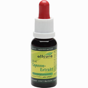 Allcura Cayenne Extrakt Gewürz- Tinktur Sehr Scharf 20 ml - ab 9,95 €