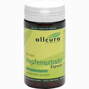 Allcura Hopfenextrakt Kapseln  90 Stück - ab 9,00 €