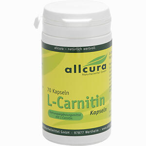 Allcura L- Carnitin Kapseln  70 Stück - ab 10,42 €