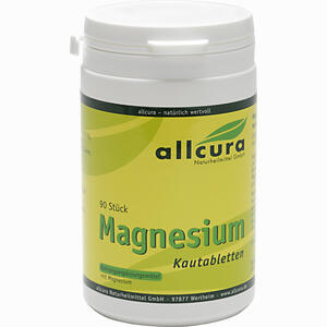 Allcura Magnesium Kautabletten Orangengeschmack  90 Stück - ab 11,46 €