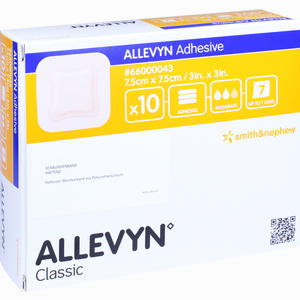 Allevyn Adhesive 7.5x7.5cm Haftende Wundauflage Verband B2B Medical GmbH 10 Stück - ab 190,45 &euro;