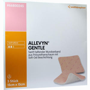 Allevyn Gentle 15cmx15cm Verband 5 Stück - ab 149,95 €