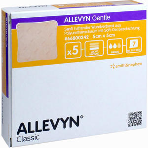 Allevyn Gentle 5cmx5cm Verband 5 Stück - ab 59,95 €