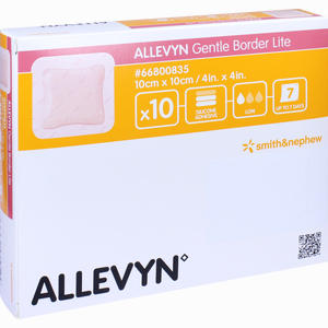Allevyn Gentle Border Lite 10x10cm Schaumverband  10 Stück - ab 208,64 €