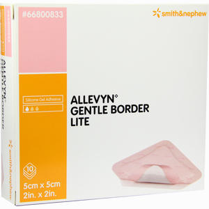 Allevyn Gentle Border Lite 5x5cm Verband SMITH & NEPHEW 10 Stück - ab 19,95 €