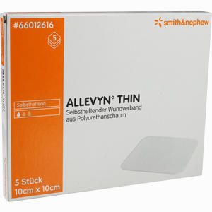 Allevyn Thin 10x10cm Hydroselektive Wundauflage Verband 5 Stück - ab 101,83 €