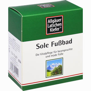 Abbildung von Allgäuer Latschenkiefer Sole Fussbad Bad 10 x 10 g