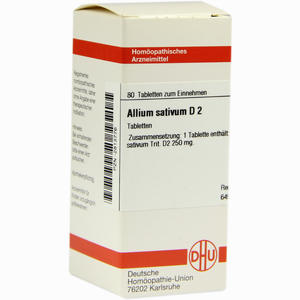 Allium Sativum D2 Tabletten 80 Stück - ab 0,00 &euro;