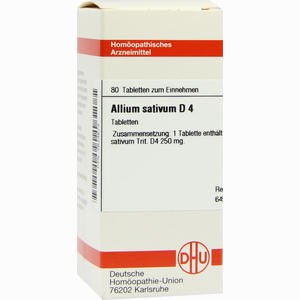 Allium Sativum D4 Tabletten 80 Stück - ab 0,00 &euro;