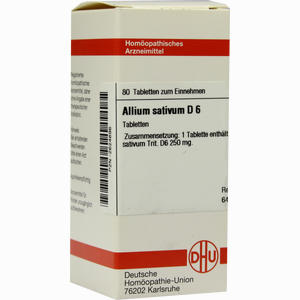 Allium Sativum D6 Tabletten 80 Stück - ab 9,26 €
