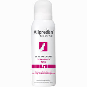 Allpresan Fuß Spezial Nr. 5 Schaum- Creme bei Schwitzenden Füßen  125 ml - ab 10,40 €