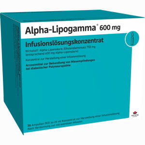 Alpha- Lipogamma 600 Infusionslösungskonzentrat  20 x 24 ml - ab 143,09 €