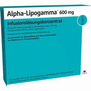 Alpha- Lipogamma 600mg Infusionslösungskonzentrat  5 x 24 ml - ab 38,98 €