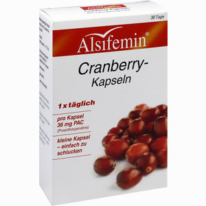 Alsifemin Cranberry- Kapseln 36mg Pac  30 Stück - ab 0,00 €