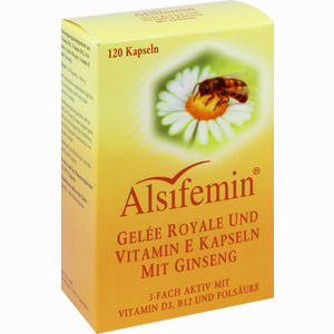 Alsifemin Gelee Royale und Vitamin E Kapseln mit Ginseng  120 Stück - ab 15,47 €
