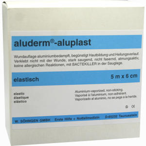 Aluderm Aluplast Wundverb Pflast Elast 5mx6cm 1 Stück - ab 26,67 &euro;