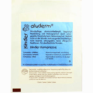 Aluderm Kinder Kompressen 6x6cm 1 Stück - ab 0,37 €