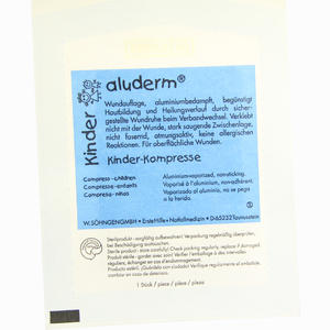 Aluderm Kinder Kompressen 8x6cm 1 Stück - ab 0,42 €