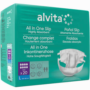 Alvita All- In- One Inkontinenzhose Maxi Large Nacht 20 Stück - ab 12,27 €