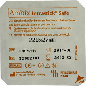 Ambix Intrastick Safe 22gx27mm Kanülen Fresenius Kabi Deutschland GmbH 1 Stück - ab 17,70 &euro;