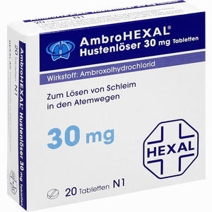 Ambrohexal Hustenlöser 30mg Tabletten  20 Stück - ab 0,00 €