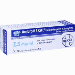 Ambrohexal Hustentropfen 7.5mg/ml  50 ml - ab 0,00 &euro;